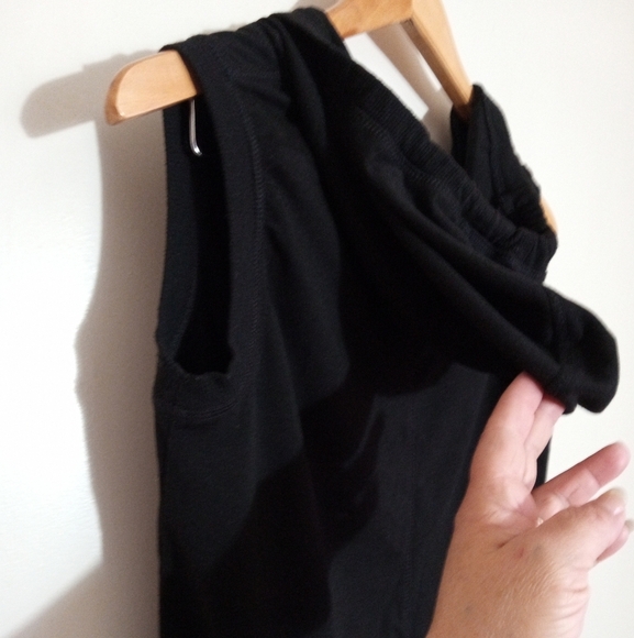 90 degrees by reflex black sleeveless hoodie with surplice neckline size XS - Picture 7 of 7